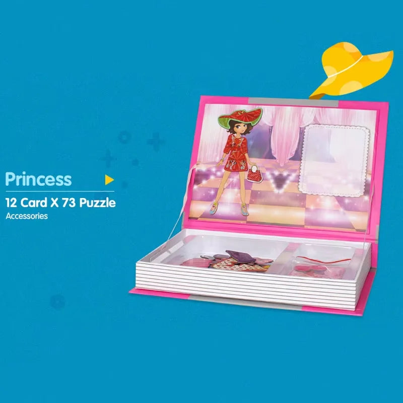 Magnetic 3D Puzzle Book for Kids