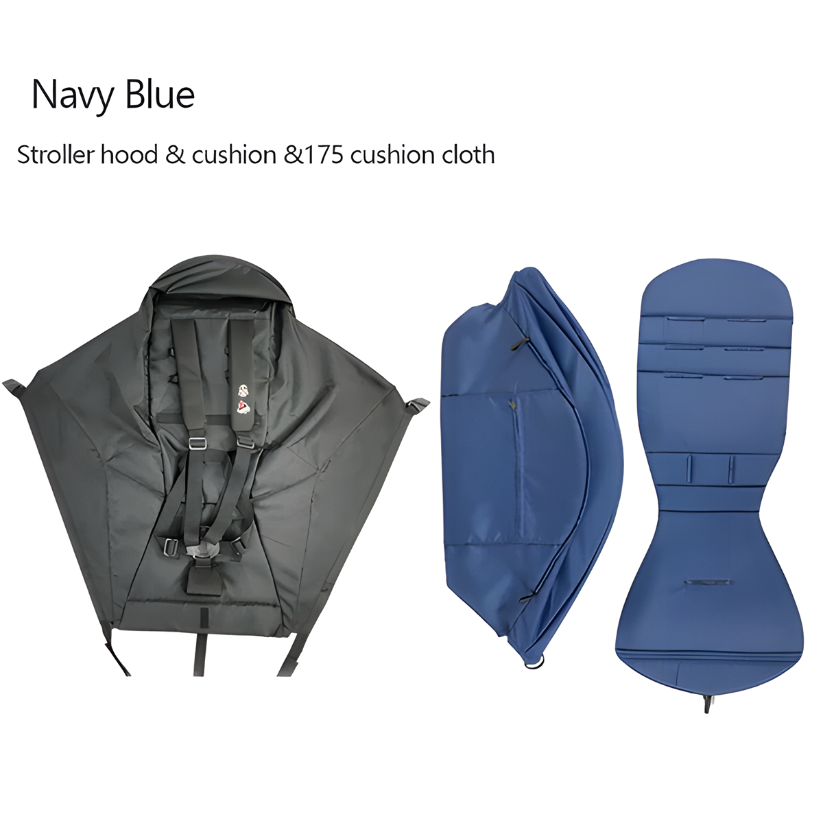 Stroller Canopy Cover & Seat Cushion Set (3pcs) | Compatible with Babyzen YOYO & YOYO2