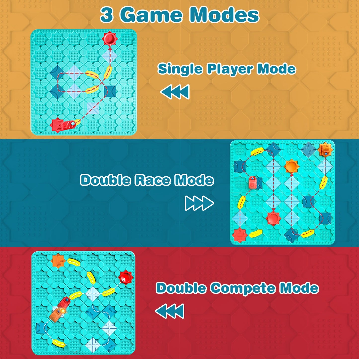 Logical Road Builder Puzzle - STEM Educational Game for Kids 3-8, Brain Teaser Track Building Toy with Pull-Back Car