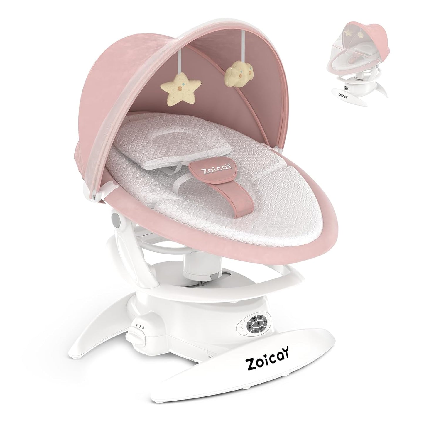 Zoicoy Automatic Baby Rocker - Motion Detection & Bluetooth Swing