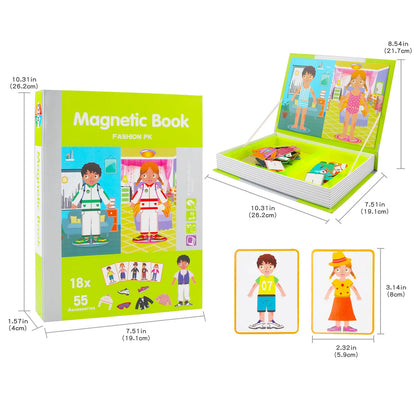 Magnetic 3D Puzzle Book for Kids