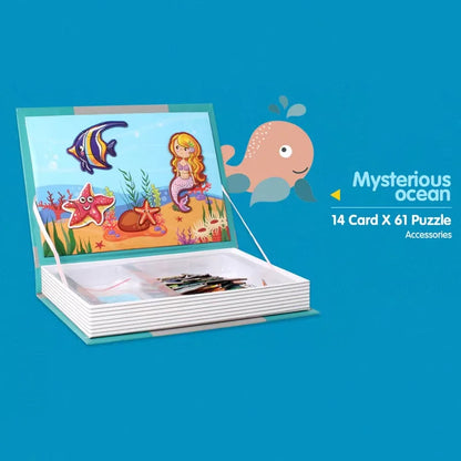 Magnetic 3D Puzzle Book for Kids