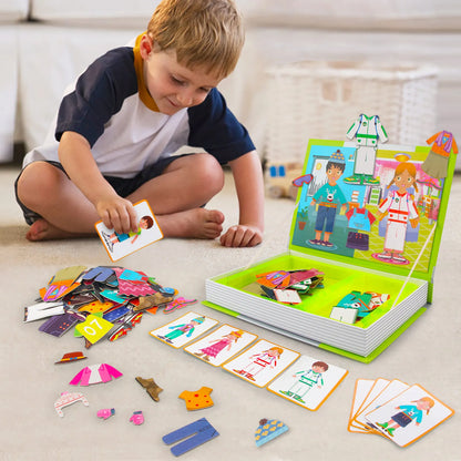 Magnetic 3D Puzzle Book for Kids