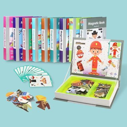 Magnetic 3D Puzzle Book for Kids