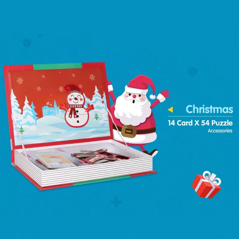 Magnetic 3D Puzzle Book for Kids