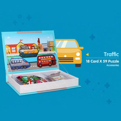 Magnetic 3D Puzzle Book for Kids