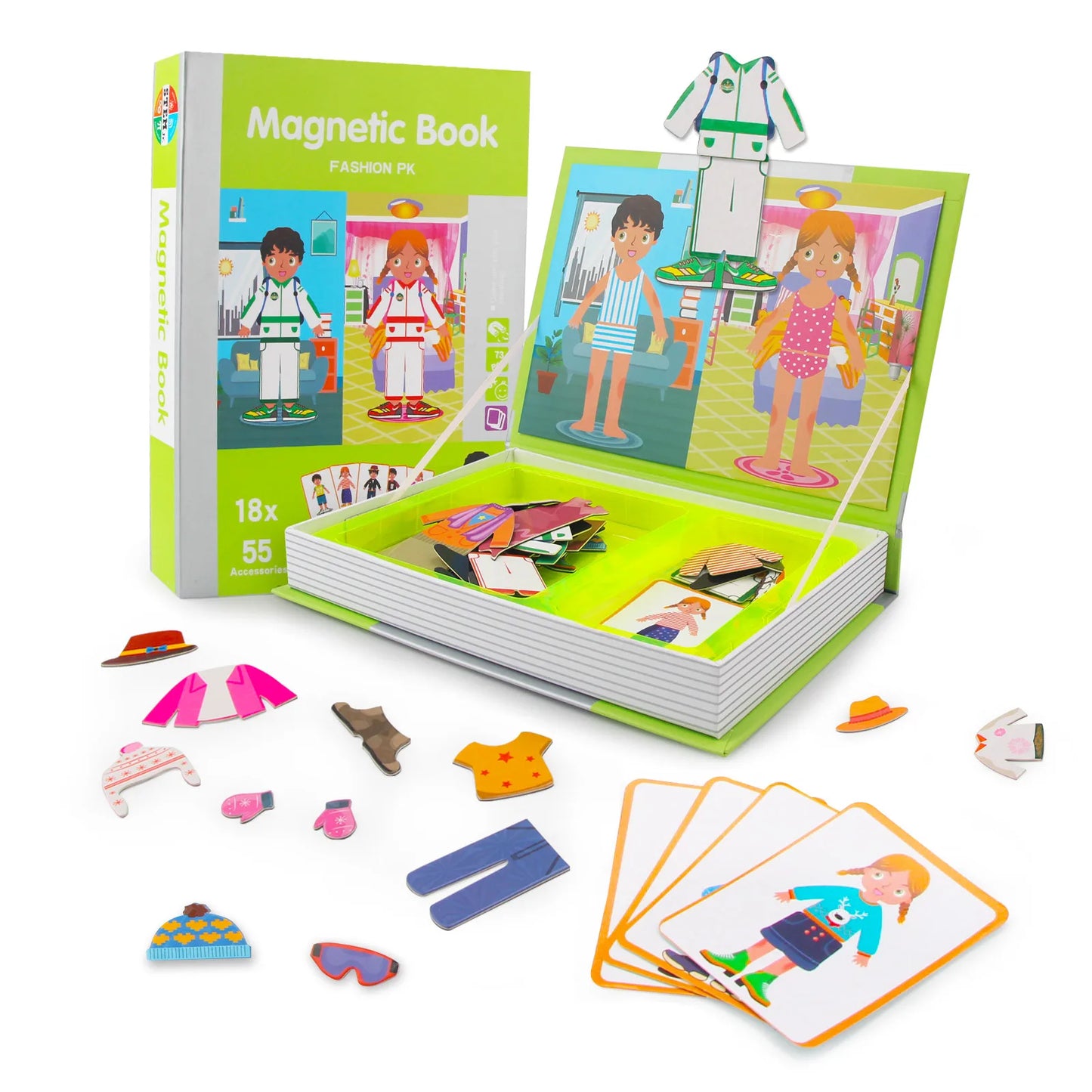 Magnetic 3D Puzzle Book for Kids