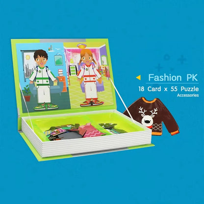Magnetic 3D Puzzle Book for Kids
