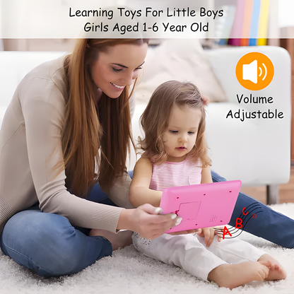 Baby Learning Tablet - Interactive ABC & 123 Educational Toy for Toddlers 1-6, Musical Learning Pad with Lights & Sounds