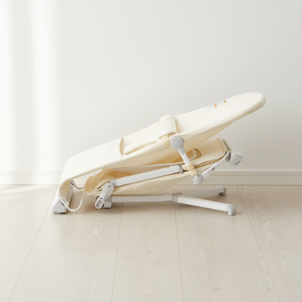 Baby bouncer folded compact
