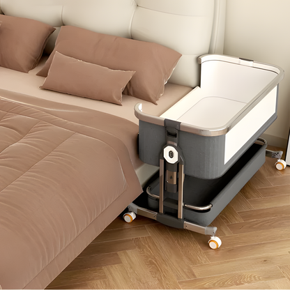 Foldable Baby Crib & Bassinet | Adjustable Height, Portable 0–2 Years