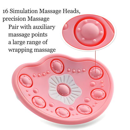 Wireless Breast Massager with Hot Compress & Red Light Therapy