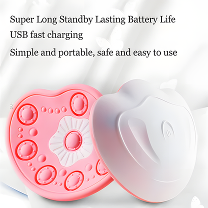 Wireless Breast Massager with Hot Compress & Red Light Therapy