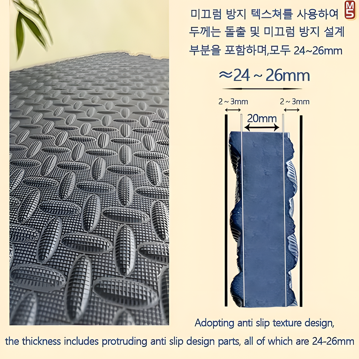Baby Crawling Play Mat (8 Pieces) | 2.5cm Thick Non-Slip Foam Puzzle Gym Mat for Kids