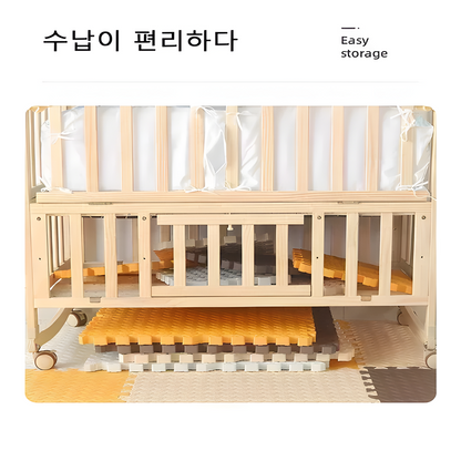 Baby Crawling Play Mat (8 Pieces) | 2.5cm Thick Non-Slip Foam Puzzle Gym Mat for Kids