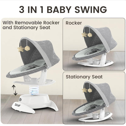 Zoicoy Automatic Baby Rocker - Motion Detection & Bluetooth Swing