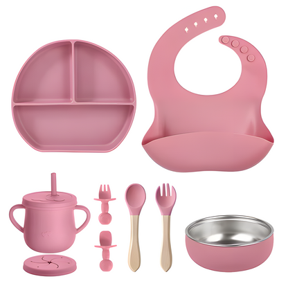 Baby Silicone Feeding Set – 6-Piece BPA-Free Tableware for Toddlers