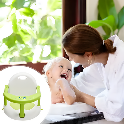 Foldable Baby Bath Seat with Suction Cups | Non-Slip Wrap-Around Bath Chair for Infants