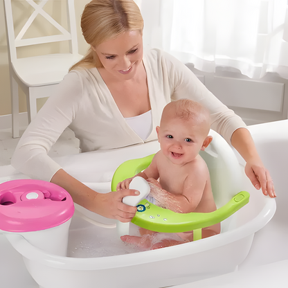 Foldable Baby Bath Seat with Suction Cups | Non-Slip Wrap-Around Bath Chair for Infants