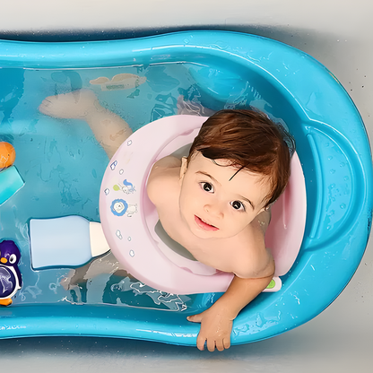 Foldable Baby Bath Seat with Suction Cups | Non-Slip Wrap-Around Bath Chair for Infants
