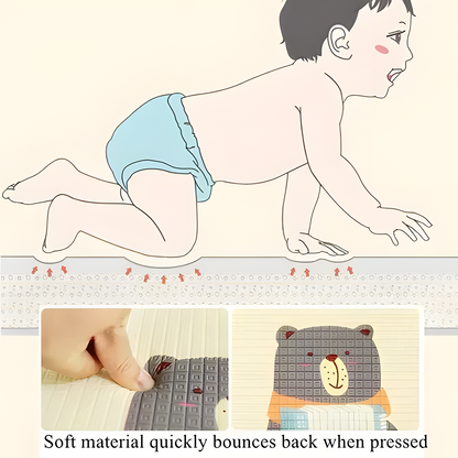 Baby Crawling Play Mat | Foldable Double-Sided Foam Safety Rug for Children (0.5cm & 1cm)