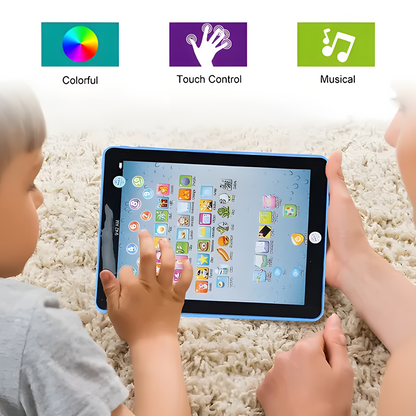 Interactive Baby Learning Tablet - Educational Touch Pad for Toddlers 1-6, Musical Toy with Alphabet & Animal Sounds