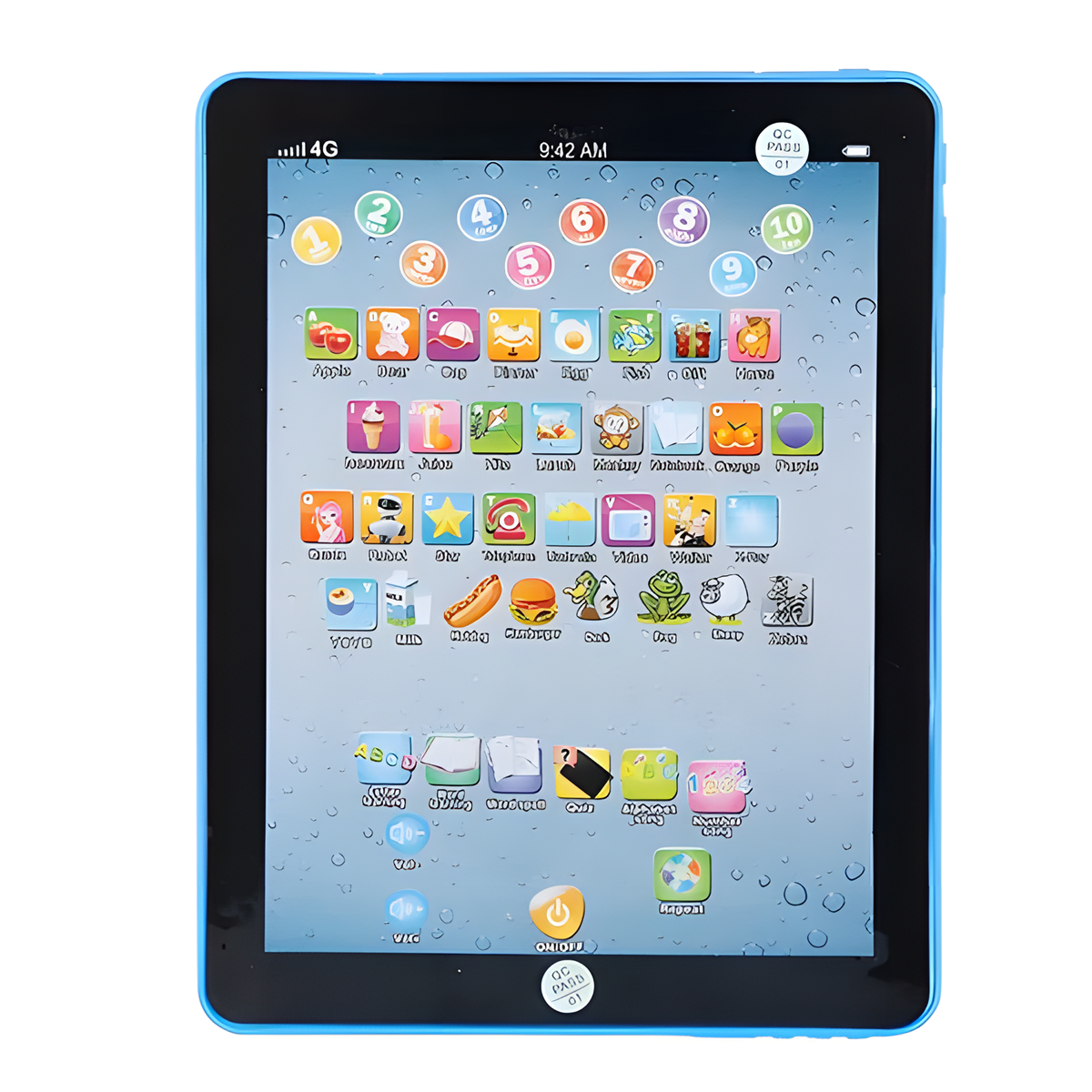 Interactive Baby Learning Tablet - Educational Touch Pad for Toddlers 1-6, Musical Toy with Alphabet & Animal Sounds