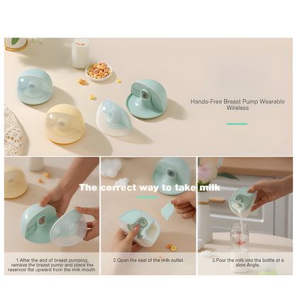 Wearable Electric Breast Pump – Hands-Free, BPA-Free, 3 Modes & 9 Levels