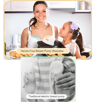 Wearable Electric Breast Pump – Hands-Free, BPA-Free, 3 Modes & 9 Levels
